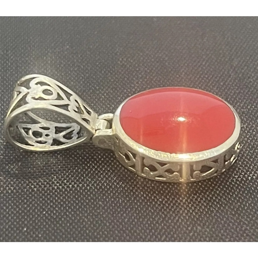 LAST CHANCE Silpada 925 pendant ~  RED Jasper STONE ~ Reversible ~Retired